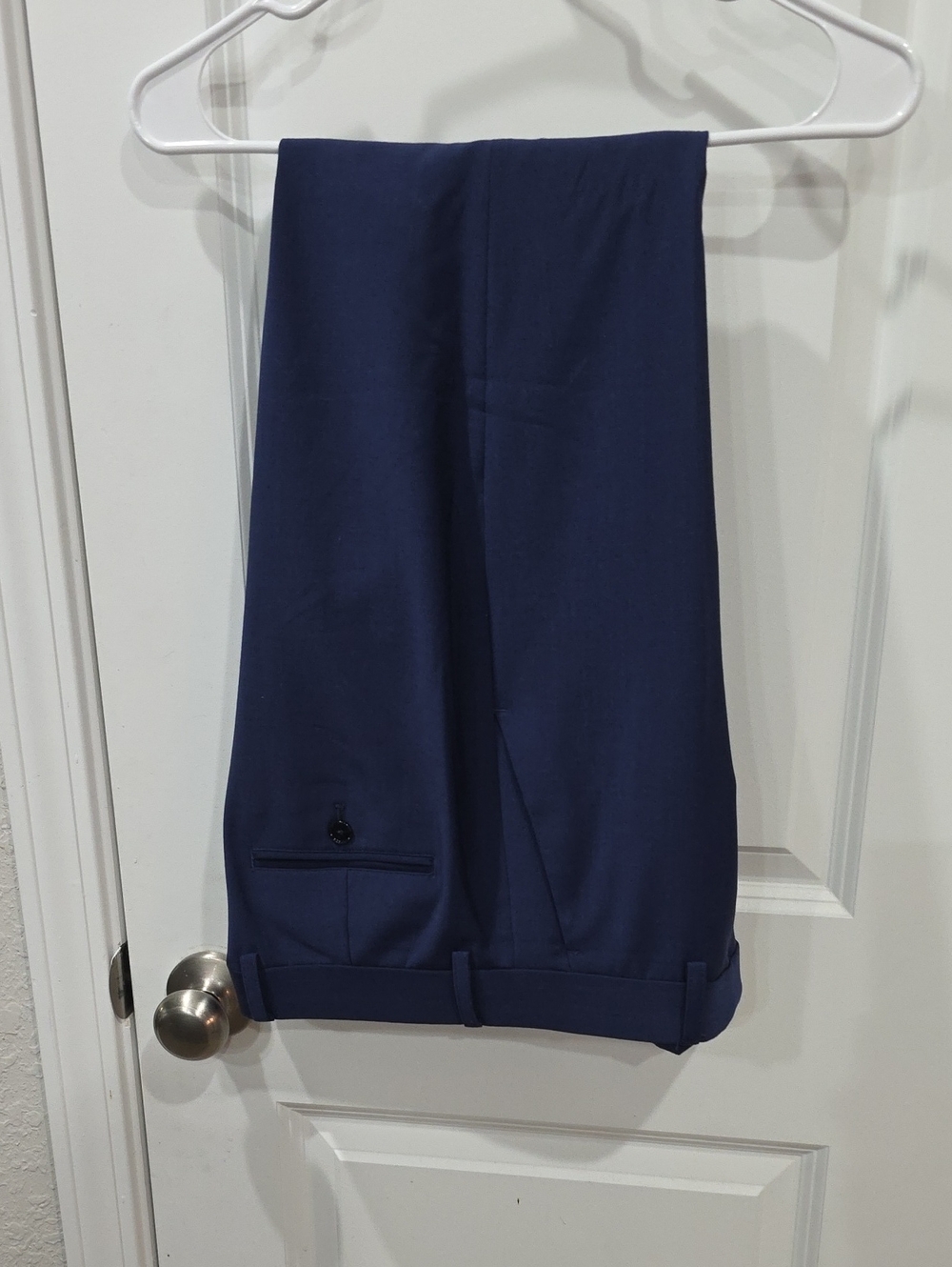 Express Men's Navy Dress Pants - Slim Tailored